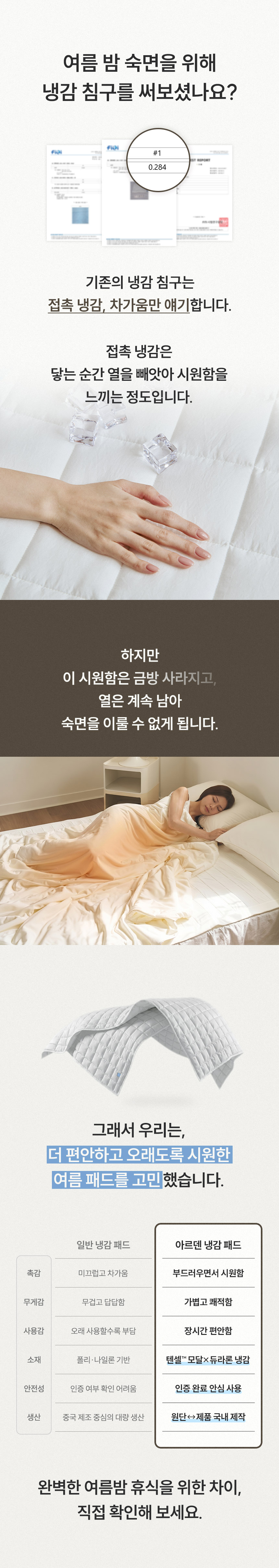 린넨엔어너더 아르덴 사박사박 렌징 텐셀 모달x휴비스 듀라론 냉감 침대패드Q 상세 이미지 8