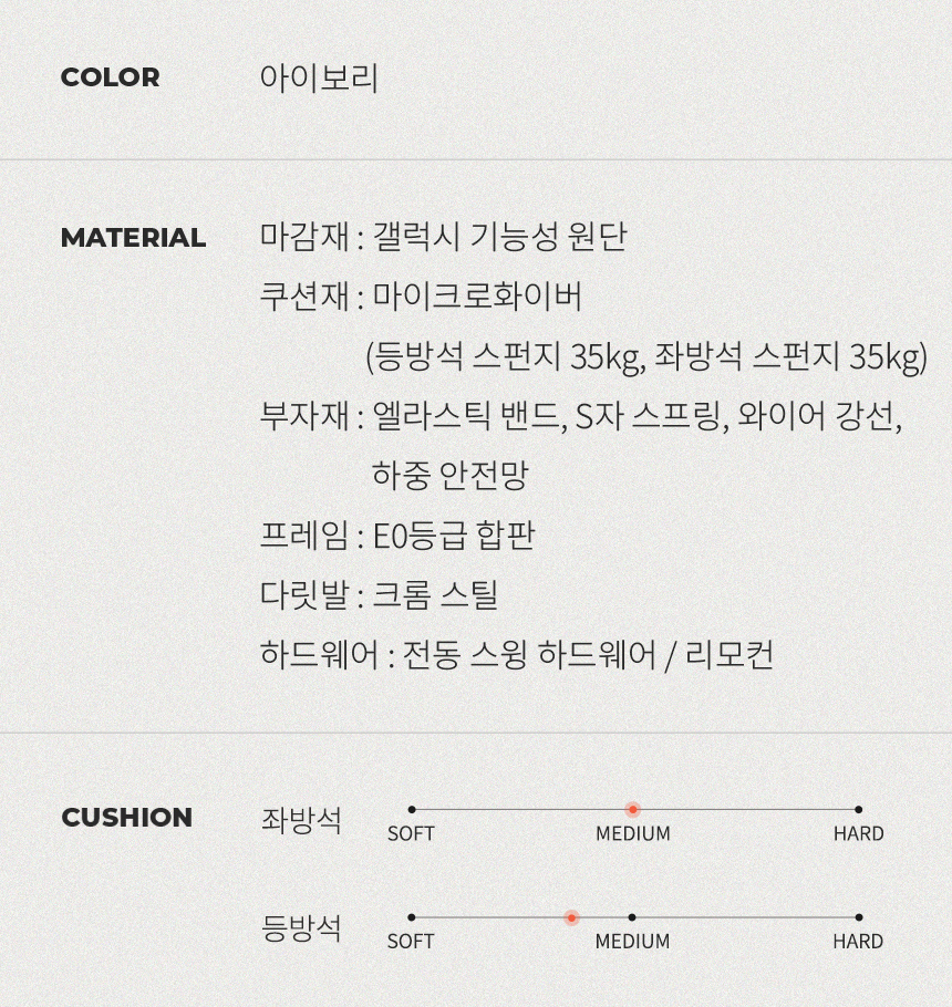 스칸디아 포그너 갤럭시 기능성 패브릭 4인용 전동 스윙 소파 상세 이미지 44